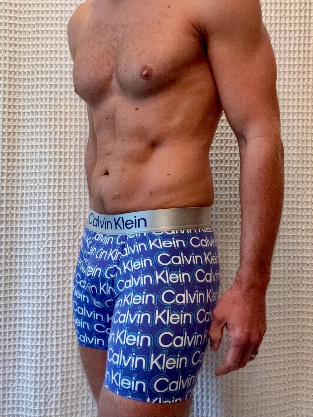 Calvin Klein Brushed Microfiber Stretch boxer brief | small | blue